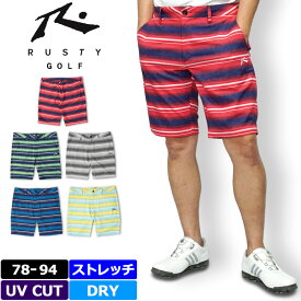 【均一SALE】【メール便発送】ラスティ ゴルフ メンズ DRY ストレッチ ショートパンツ UV CUT 720308 RUSTY GOLF 春夏秋【新品】0SS2 ボトムス ゴルフウェア