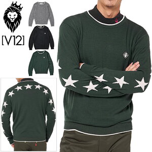 V12 St BEgDG Y N[lbN Z[^[ V122020-KN03 BACK STAR KNIT H~ V12 GOLF yVizPCBR  Star jbg AE^[ StEFA