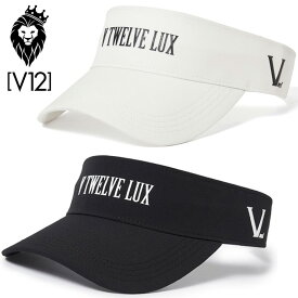 V12 ゴルフ ストレッチ ナイロン バイザー LX LOGO VISOR VLX2111-CP02 ヴィ・トゥエルヴ 【新品】1SS2 ゴルフウェア 帽子 V12 GOLF