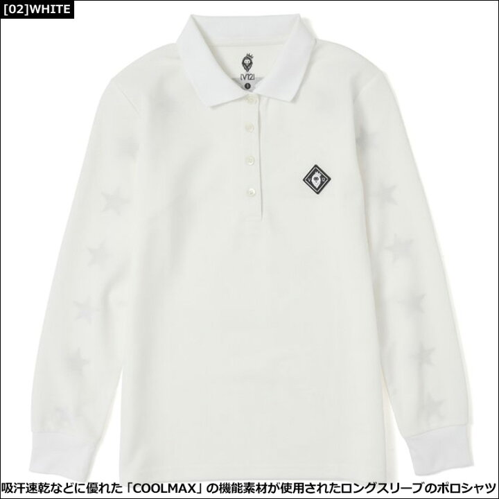 楽天市場】V12 ゴルフ レディース 長袖 ポロシャツ BACK STAR L/S POLO 