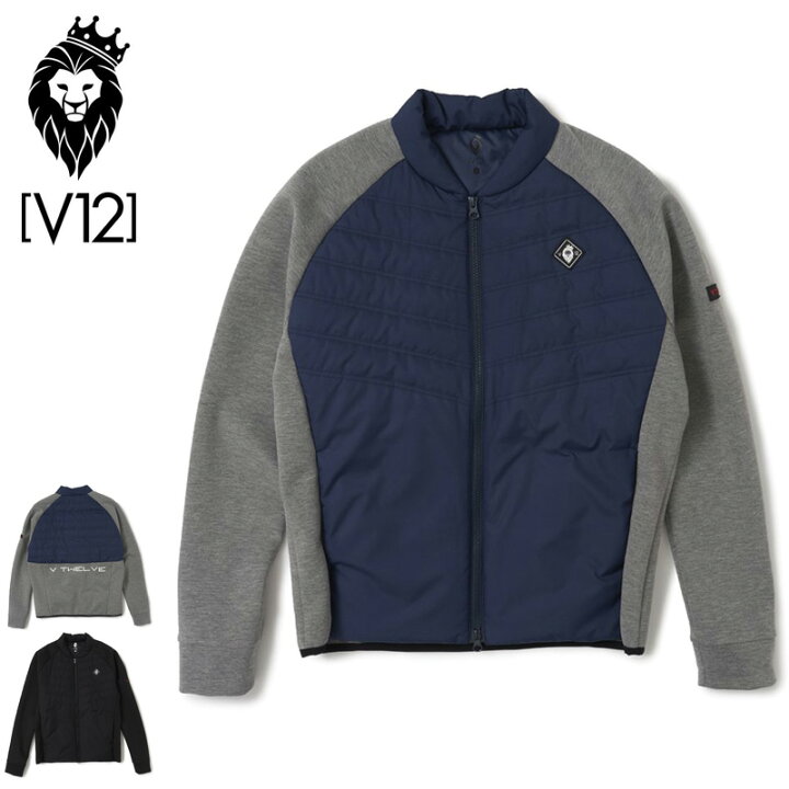 楽天市場】V12 ゴルフ メンズ フルジップ 中綿 ハイブリッド 