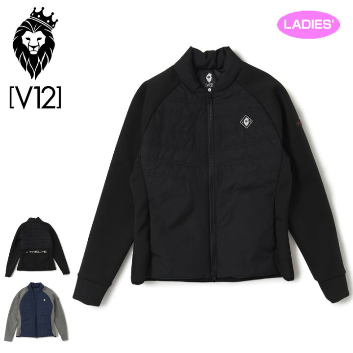 楽天市場】V12 ゴルフ レディース フルジップ 中綿 ハイブリッド  