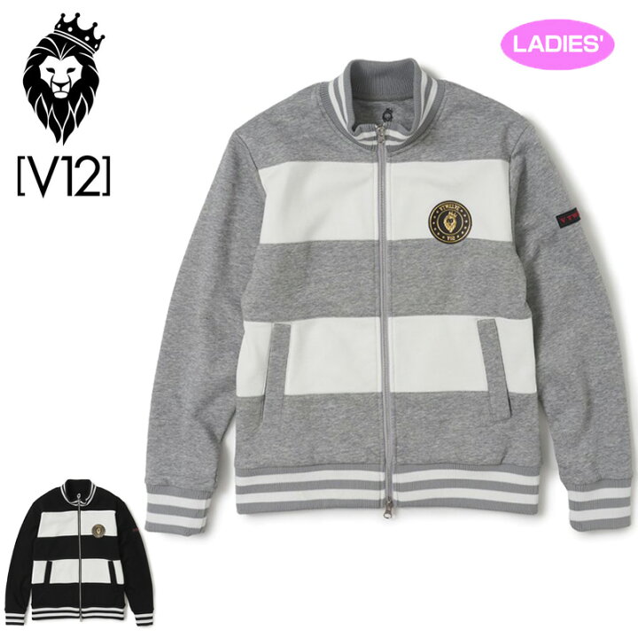 楽天市場】V12 ゴルフ レディース 裏起毛 スウェット ジャケット SWEAT 