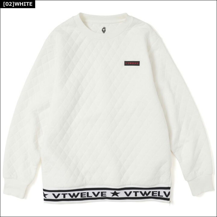 楽天市場】V12 ゴルフ メンズ 長袖 キルティング スウェット QUILT 