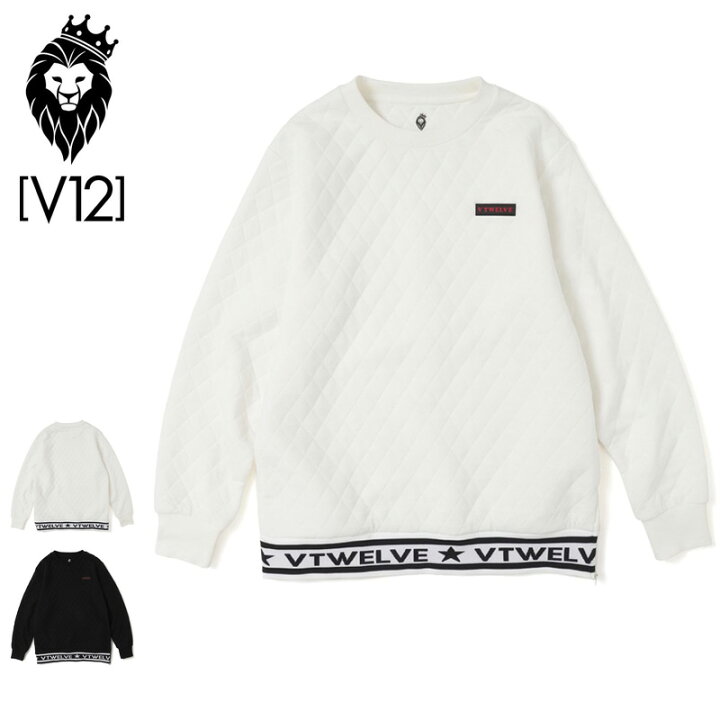 楽天市場】V12 ゴルフ メンズ 長袖 キルティング スウェット QUILT  