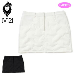 V12 ゴルフ レディース 中綿 スカート LX WARM SKIRT VLX2120-SK01 ヴィ・トゥエルヴ 防寒 【新品】QCBR ゴルフウェア レディスウェア スコート 無地 GOLF NOV3