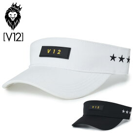 V12 ゴルフ バイザー FRONT TAG VISOR V122210-CP09 ヴィ・トゥエルヴ 【新品】2SS2 ゴルフウェア visor サンバイザー V12GOLF MAY1