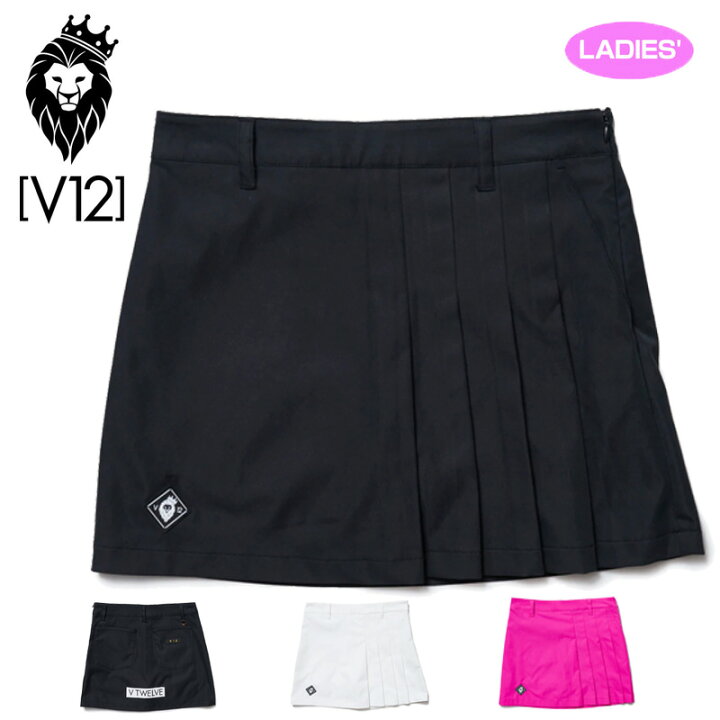 楽天市場】V12 ゴルフ スカート PLEATS SKIRT V122210-SK03 ヴィ 
