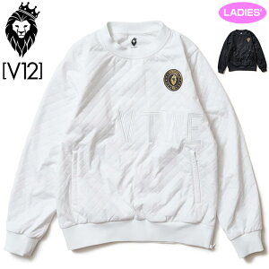 V12 ゴルフ レディース 長袖 ブルゾン PINSONIC SNEAD V122220-JK04 スニード ヴィ・トゥエルヴ 【新品】RCBR キルティング スニード ジャケット ゴルフウェア V12GOLF NOV1