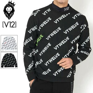 V12 St Y N[lbN Z[^[ hnt ERROR VET KNIT V122220-KN01 BEgDG yVizRCBR StEFA AE^[ gbvX S LOGO V12 GOLF NOV2
