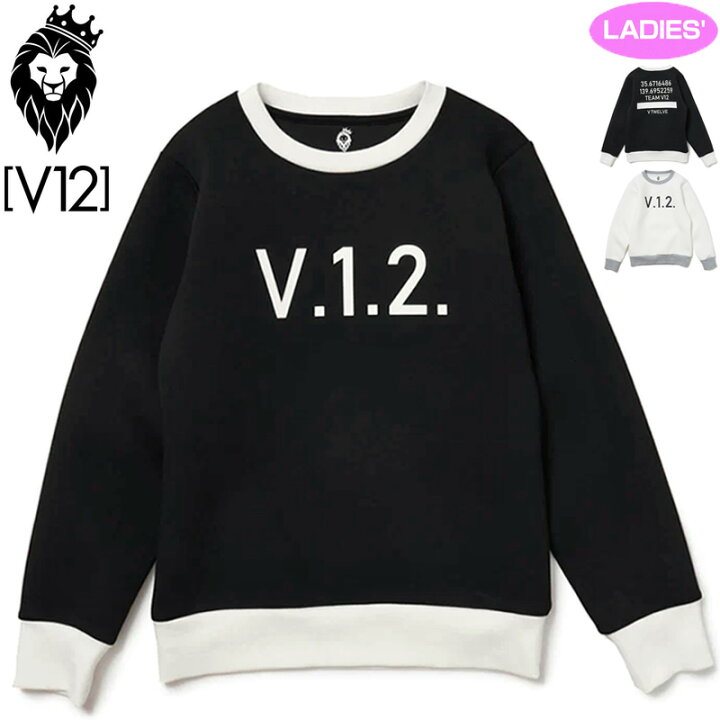 楽天市場】V12 ゴルフ レディース クルーネック 長袖 スウェット TEAM  