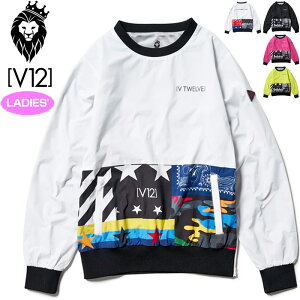 V12 ゴルフ レディース 長袖 ブルゾン CRAZY PANEL SNEAD V122221-JK13 ヴィ・トゥエルヴ 【新品】RCBR スニード ジャケット ゴルフウェア V12GOLF NOV2
