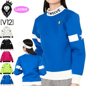 V12 St fB[X bNlbN XEFbg JACQUARD NECK SWEAT V122221-SW14 BEgDG yVizRCBR g[i[ XGbg StEFA fBX V12 GOLF