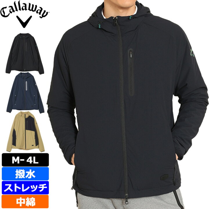 楽天市場】キャロウェイ メンズ 撥水 中綿 長袖 ブルゾン 8WAY 
