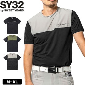 SY32 GOLF メンズ モックネック 半袖 シャツ SYG-23S16 36G DOT MOCK SHIRTS ゴルフ【新品】3SS2 エスワイサーティートゥ ゴルフウェア メンズウェア APR1