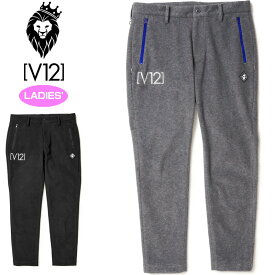 V12 ゴルフ レディース フリース ロングパンツ TEC FLEECE PANTS V122220-PN02 ヴィ・トゥエルヴ 【新品】2WF2 ゴルフウェア V12 GOLF DEC2