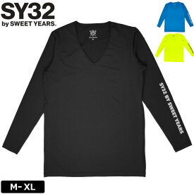 SY32 GOLF メンズ Vネック 長袖 インナーシャツ V NECK INNER 11314 【メール便発送】 ゴルフ【新品】2WF2 エスワイサーティートゥ ゴルフウェア メンズウェア JUL3