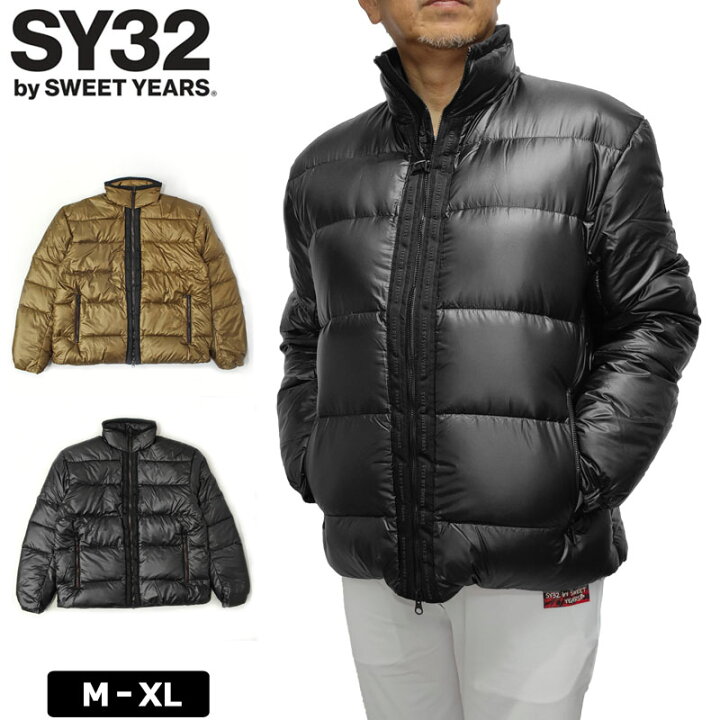 楽天市場】SY32 GOLF メンズ 長袖ダウンジャケット フルジップ PERTEX  