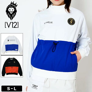 V12 ゴルフ レディース 長袖 ブルゾン 保温 防風 撥水 F/D SNEAD V122320-JK13 ヴィ・トゥエルヴ 【新品】SCBR バイカラー スニード ジャック ゴルフウェア V12GOLF NOV1