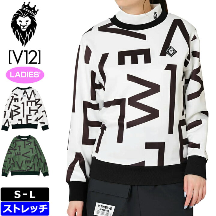 楽天市場】V12 ゴルフ レディース 長袖 スウェット MIHA CREW V122320 