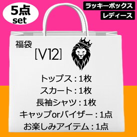 【超お買い得の5点set】V12 ゴルフ レディース ゴルフウェア＆アクセサリー 福袋 5点入り 【新品】 ヴィ・トゥエルヴ ラッキーボックス ゴルフウェア おしゃれ V12 GOLF