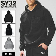 SY32 メンズ パーカー DOUBLE KNIT EMBOSS GEOMETRY P/O HOODIE 14506 プルオーバー 長袖 【新品】TCBR …