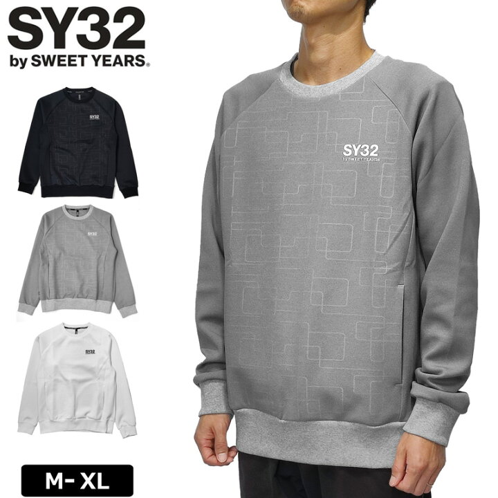 楽天市場】SY32 2024 メンズ スウェット 14561 DOUBLE KNIT EMBOSS 
