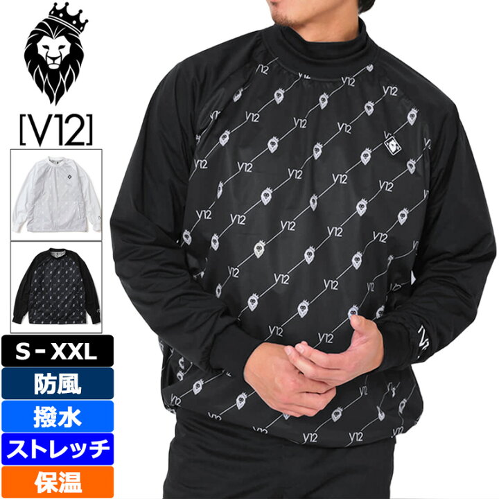 楽天市場】V12 ゴルフ 2024 メンズ プルオーバー ジャケット 軽量 撥水 