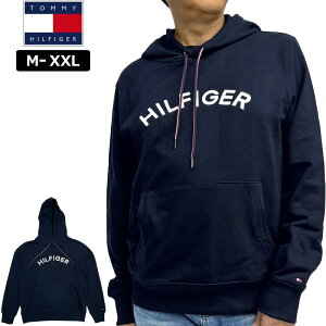 TOMMY HILFIGER トミーヒルフィガー メンズ コットンパーカーXM07004 ネイビー 秋 冬 春【新品】フーディー 長袖 スウェット スエット カジュアル ゴルフウェア メンズウェア メンズファッション O