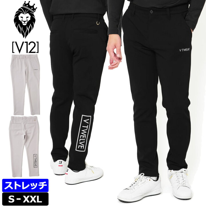 楽天市場】V12 ゴルフ メンズ テーパード ロングパンツ SB PANTS 