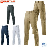 【6086 70cm-130cm】BURTLE バートル カーゴパンツ 静電ケア タフ ワークシャツ T/Cライトチノポリエステ…