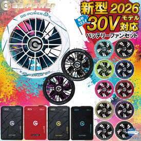2026 最新 GB-POWER 長信ジャパン 30V 空調服用 ファン付きウェア用 空調 作業 服 バッテリー カラーファン セット【GB430】【GB430PD】【GB430XPD】【GFX】【GFX】【GFX SWAG】(検:バートル BURTLE エアークラフト リチウムイオンバッテリー 熱中症