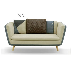 ソファー 3人掛け 三人掛け 幅180cm ラブソファー おしゃれ 脚付 座面高42cm ファブリック 布 モダン かわいい ファミリー シンプル ネイビー ダークブラウン