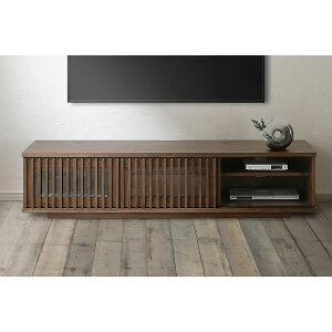 テレビボード 180 大川家具 完成品 北欧 おしゃれ ロータイプ テレビ台 ローボード 幅180奥行45 高さ40 日本製 国産 リビング収納 収納 ブラウン 格子 シンプル 180cm インテリア AV機器収納 AV機器