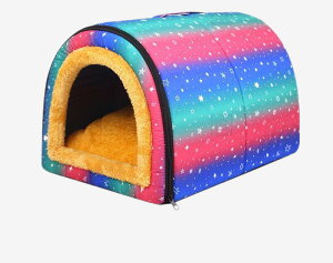 犬ベット 犬小屋 ペットハウス 冬用 大きい 保温防寒 室内用 ドーム型 猫ベッド 柔らか 暖かい 洗える 滑り止め 小・大型犬 おしゃれ 折り畳み可能 取り外して