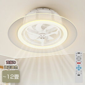 【10月14日20時~ P5倍+最大2000円クーポン】シーリングファンライト 首振り ファン付き照明 led dcモーター 6畳 8畳 10畳 12畳 薄型 LEDライト 4500lm 明るい 手入れ簡単 コンパクト 静音 シーリングファン 7枚羽 おしゃれ 取り付け簡単 リモコン操作 1年保証