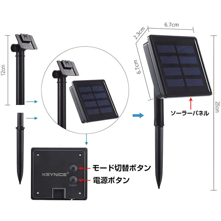 楽天市場】LEDソーラーイルミネーション イルミネーション 屋外 