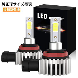 【7月19日20時〜P5倍＆最大2000円OFFクーポン】LED ヘッドライト H8/H11/H16兼用 12000LM 6000K 車検対応 12V専用 LEDフォグランプ 一体型 IP65防水 日本語説明書付き 無極性 一年保証 2個セット