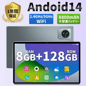 android14 10�C���` �{�� 2026�ŐV�� FullHD wi-fi 5G ���� �N���X�}�X GPS �d�b �^�u���b�g ���R�X�p ���� android Bluetooth �^�u���b�g�[�� GPS �ʘb�Ή� IPS�t�� �y�� sim�t���[ 8GB RAM��128GB ROM �ݑ�Ζ� �l�b