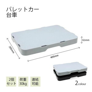 2個セット 台車 耐荷重30kg パレットカー キャスターが目立たない 幅40×奥行28.5×高さ6.1cm(1台あたり) 連結可能 運搬車 平台車 静音 収納 持ち運び 業務用 家庭用 スマートフロア 完成品 新生活