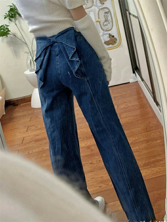楽天市場】【店長おすすめ】デニムパンツ ワイドパンツ レディース 