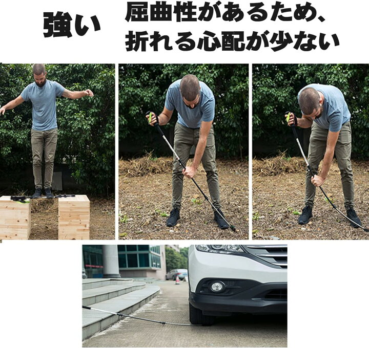 楽天市場】トレッキングポール 収納袋付き 伸縮可能 三段式 ハイキング 
