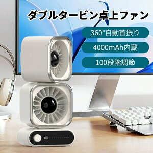 �y������l!�z����@ �_�u���w�b�h �^�[�r���t�@�� 100�i�K���i�K���� 4000mAh �o�b�e���[���� �[�d�� �R�[�h���X USB��@ Type-C �É��݌v �啗�� �L�p���� LED�f�B�X�v���C ���^��@ �~
