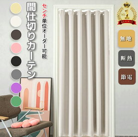 【クーポン配布中！】間仕切りカーテン オーダー アコーディオンカーテン 保温 省エネ のれん ロング 丈260 幅300 1cmオーダー可 収納スペース 部屋 目隠しカーテン ハトメ 暖簾 おしゃれ 遮光 無地ドアカーテン 高断熱 パタパタ 節電 高密度 取付簡単