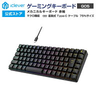【お買い物マラソンP20倍】 【iClever公式】 ゲーミングキーボード G05 ブラック 国内正規品 テンキーレ…