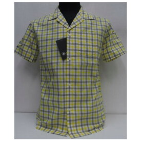 Sweep!!(スウィープ)[Gingham Check Oxford Open Shirts/Short Sleeve]オープンカラー/コットン/ショートスリーブ/ワークシャツ/チェック/イエロー/半袖シャツ！