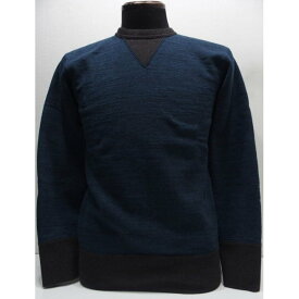 【2019秋冬 新色】Deluxeware(デラックスウエア)Mix Thread Heavy Sweater [Lot.S100-01/Pattern-E]スウェット クルー セットインスリーブ 吊り編み PAT-E 日本製