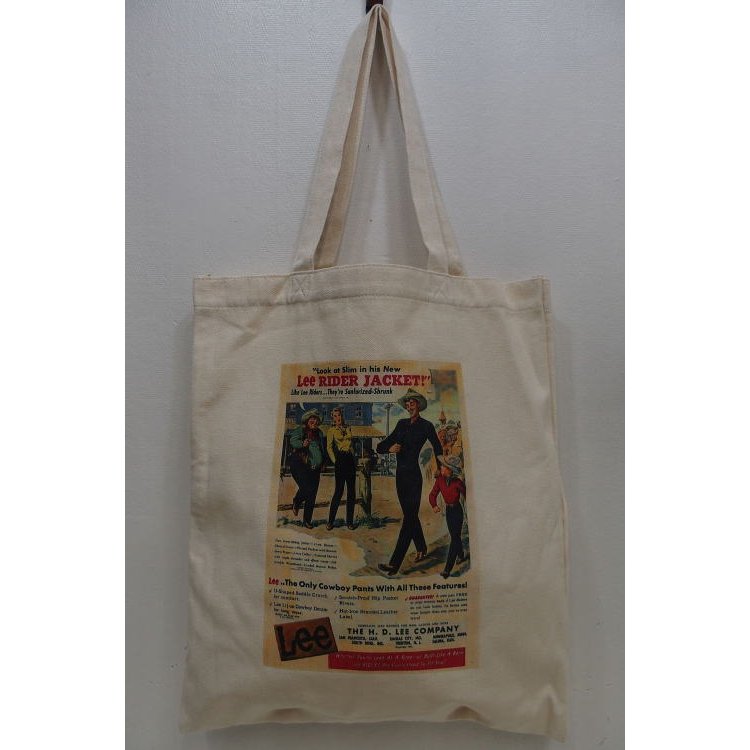 Lee Work Line Collection Original Poster Print 定番 正規取扱店 Tote Bag 新作 男女兼用 エコバッグ リー 2020秋冬 トートバッグ ユニセックス