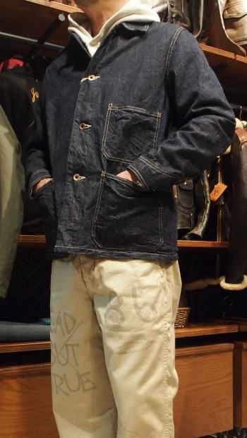 【2022春夏 入荷】FULLCOUNT(フルカウント)[Lot.2015-1 Denim Chore Jacket]チョアジャケット  カバーオール デニムジャケット ONE WASH 日本製 アメカジスリーエイト