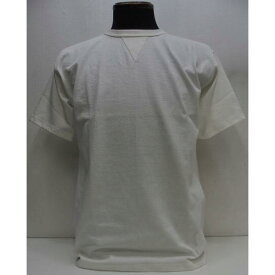 【2023秋冬 入荷】DENIME(ドゥニーム)by WAREHOUSE [Lot.267 Front-V Crew Neck T-Shirt/Off White] Lot 267 VガゼットTシャツ クルーネックT【2023モデル】無地 オーガニックコットン Tシャツ 日本製